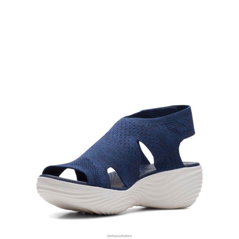 Marsail Clarks Navy Knit 840403351 Women Clarks Navy Knit