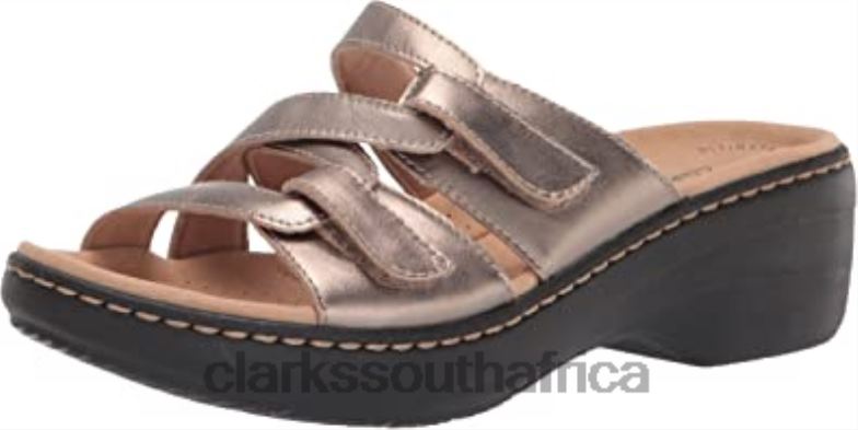 Metallic Leather Women's Merliah Karli Sandal Clarks 840402876 Women Clarks