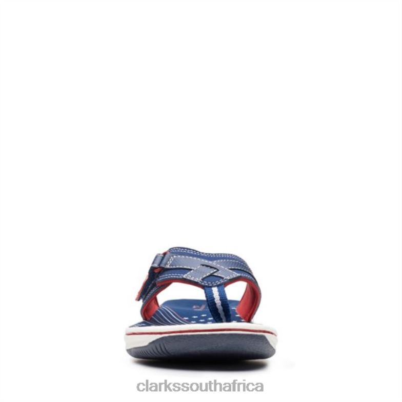 Navy/Red Clarks Breeze Sea Navy/Red 840406400 Women Clarks Navy/Red