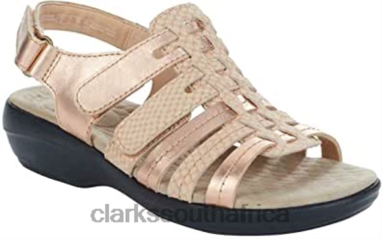 Rose Gold Women's Alexis Blossom Sandal Red Clarks 84040548 Women Clarks Rose Gold