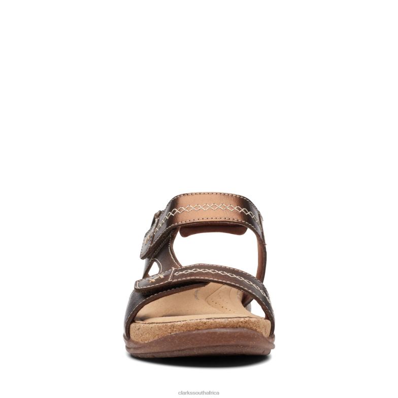 Roseville Mae Metallic Leather Clarks 840403342 Women Clarks Metallic Leather