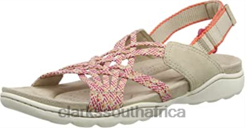 Sand Combi Clarks Women's Amanda Ease Sandal 840401240 Women Clarks Sand Combi