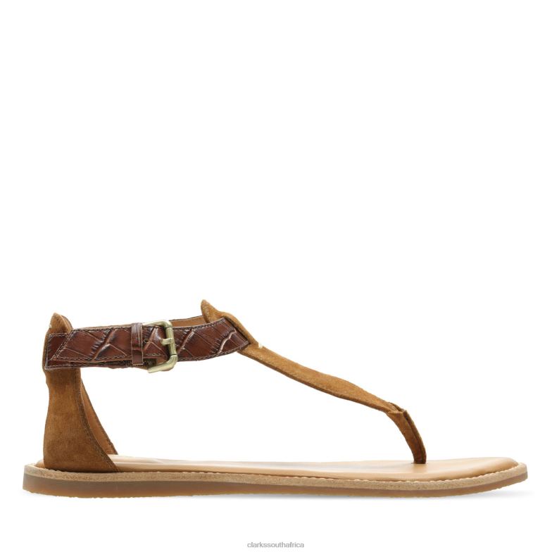 Tan Leather Karsea Post Clarks 840403428 Women Clarks Tan Leather