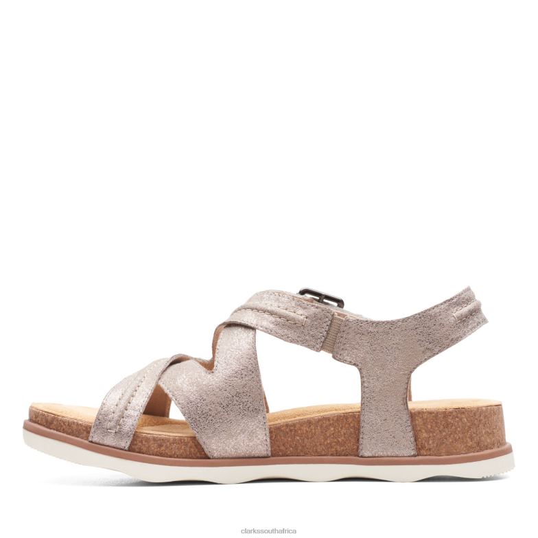 Taupe Metallic Clarks Brynn Ave 840403195 Women Clarks Taupe Metallic