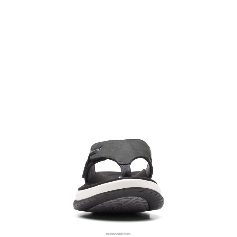 Wave 20 Sea Black Leather/Nubuck Combi Clarks 840403294 Women Clarks Black Leather/Nubuck Combi