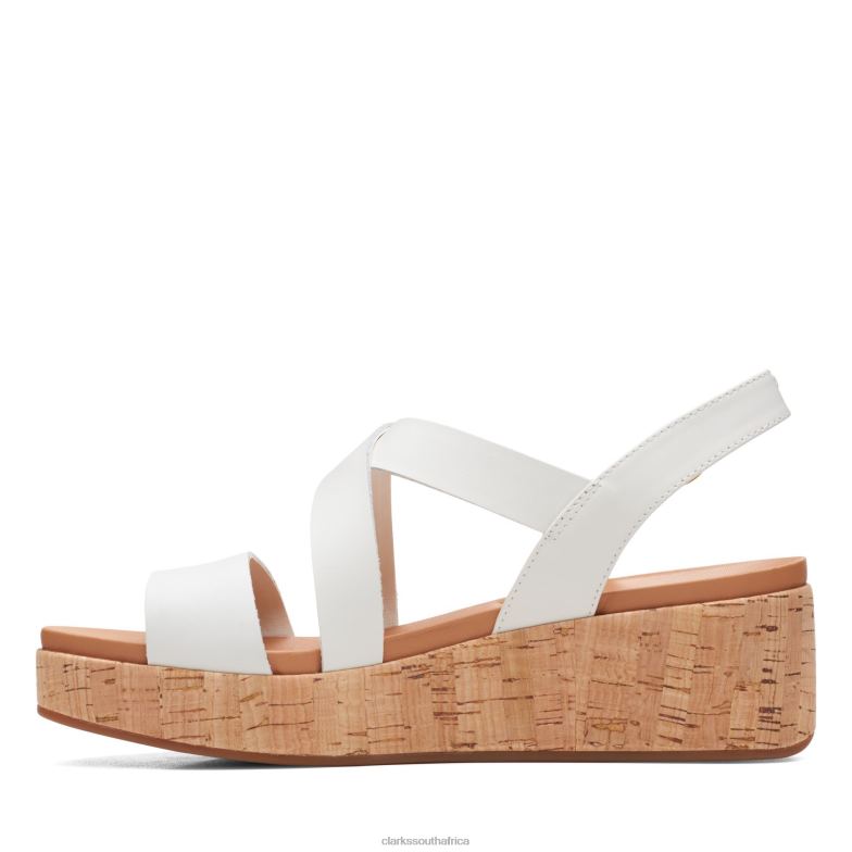 White Clarks Kimmei Cork 840403232 Women Clarks White