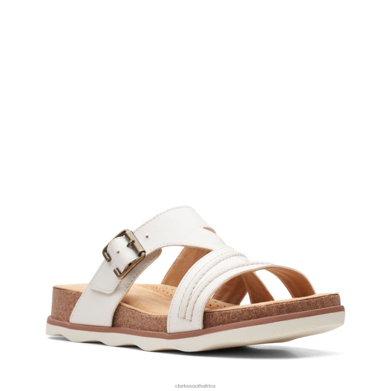 White Leather Clarks Brynn Hope 840403352 Women Clarks White Leather