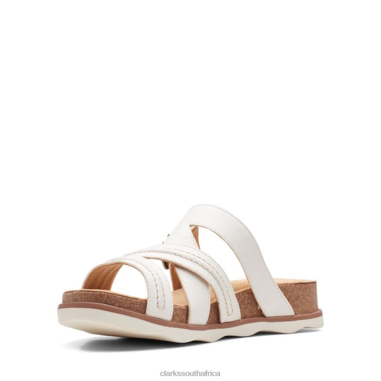 White Leather Clarks Brynn Hope 840403352 Women Clarks White Leather