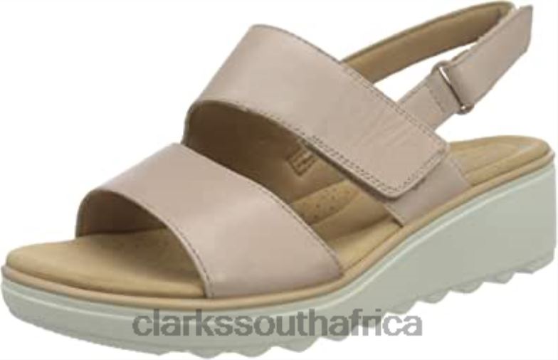 Women's 26 1577354 Flat Sandal Clarks Dusty Rose Leather 840401101 Women Clarks