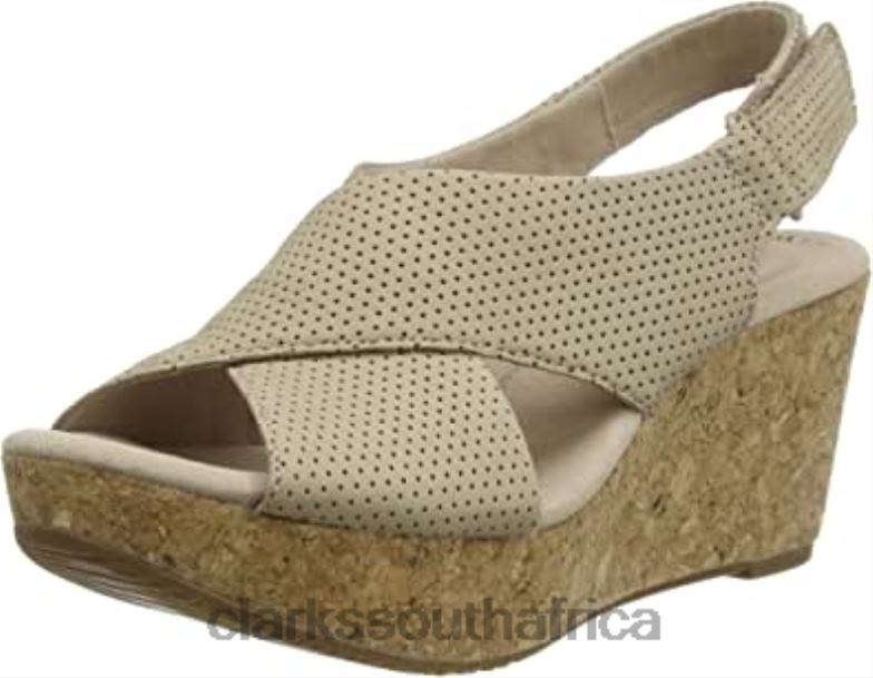 Women's Annadel Parker Sling Back Sandals Clarks Beige Sand Suede Sand Suede 840401709 Women Clarks Beige Sand Suede