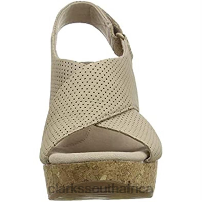 Women's Annadel Parker Sling Back Sandals Clarks Beige Sand Suede Sand Suede 840401709 Women Clarks Beige Sand Suede