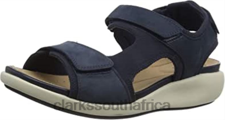 Women's Un Bali Trek Sling Back Sandals Blue Navy Combi Nbk Navy Combi Nbk Clarks 840401230 Women Clarks Blue Navy Combi Nbk Navy Combi Nbk