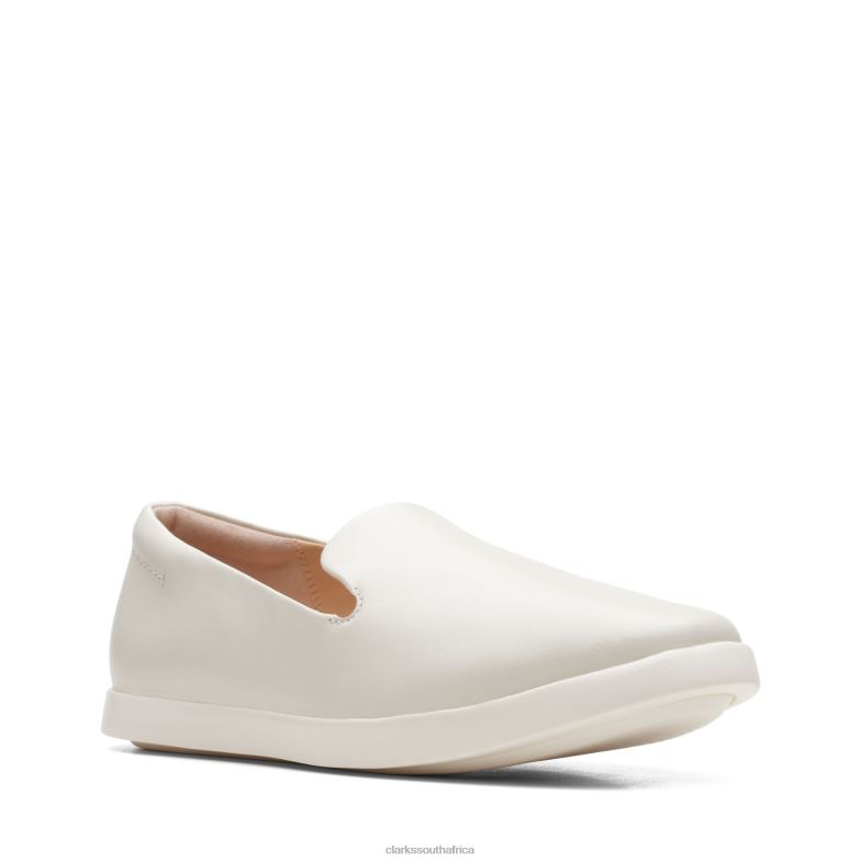 Ace Lite Lo Clarks White Leather 840402999 Women Clarks White Leather