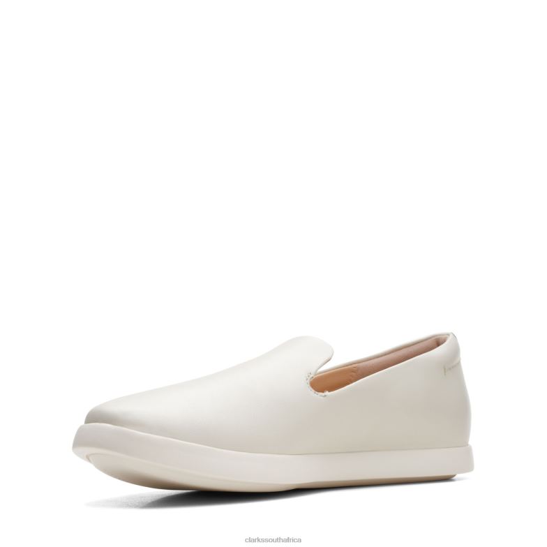 Ace Lite Lo Clarks White Leather 840402999 Women Clarks White Leather