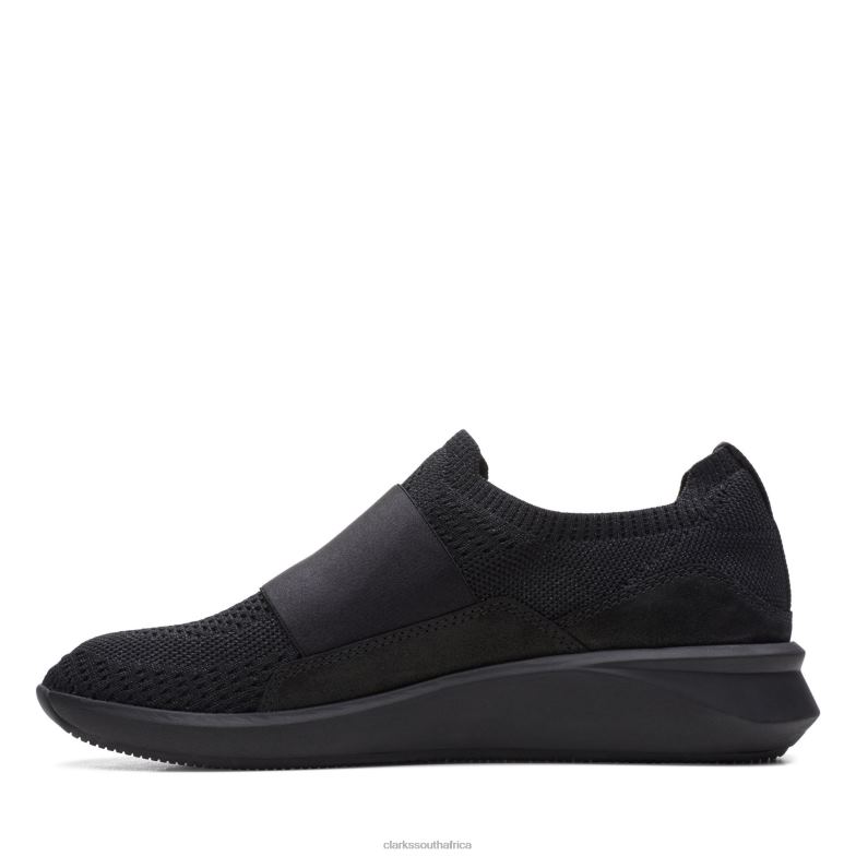 Black Combi Clarks Un Rio Knit 840403051 Women Clarks Black Combi