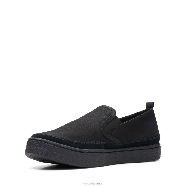 Black Nubuck Clarks Barleigh Slip 840403104 Women Clarks Black Nubuck