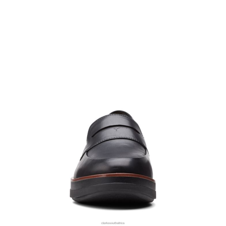 Clarks Shaylstep Black Leather 840403306 Women Clarks Black Leather