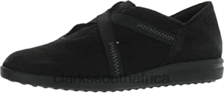 Tamzen Step Women's Slip On Clarks Black Nubuck 8404047 Women Clarks Black Nubuck