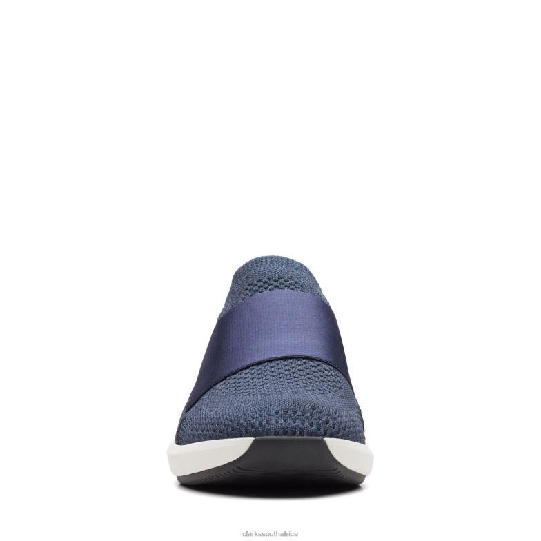 Un Rio Knit Clarks Navy Combi 840403103 Women Clarks Navy Combi