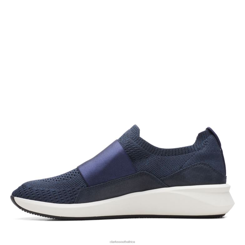 Un Rio Knit Clarks Navy Combi 840403103 Women Clarks Navy Combi