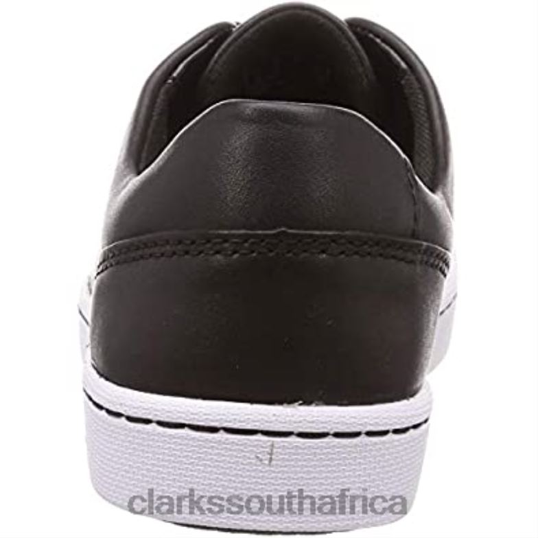 Black Leather Women's Pawley Springs Sneaker Clarks 840401844 Women Clarks Black Leather