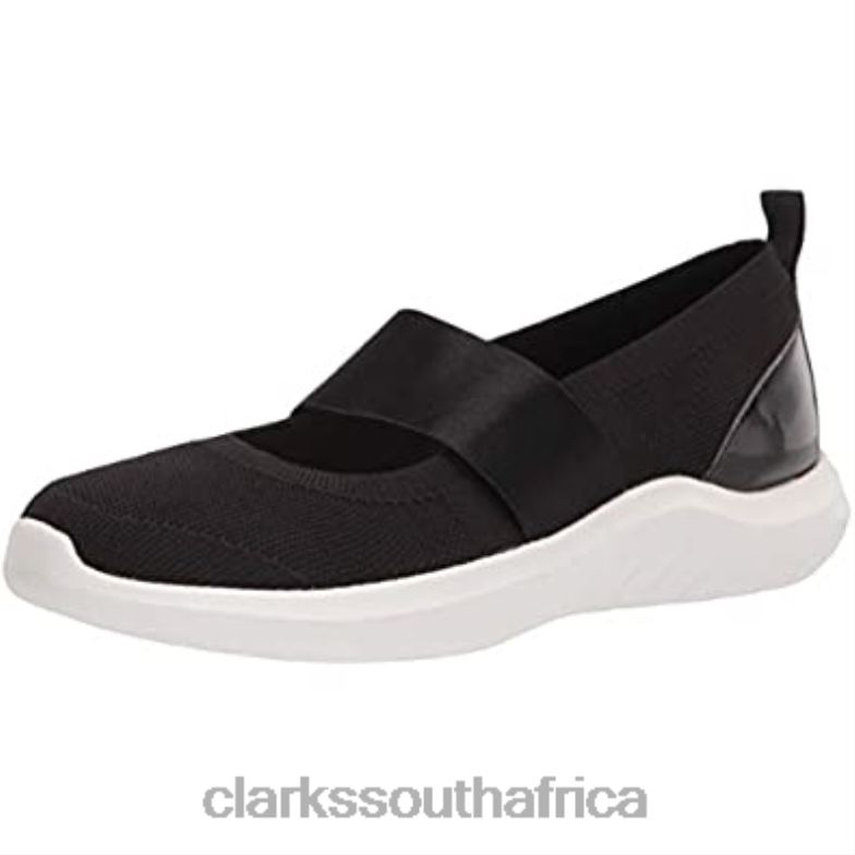 Clarks Black Knit Women's Nova Sol Sneaker 840402097 Women Clarks Black Knit