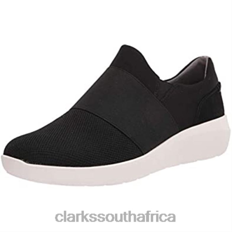Clarks Black Textile Women's Kayleigh Band Sneaker 840402817 Women Clarks Black Textile