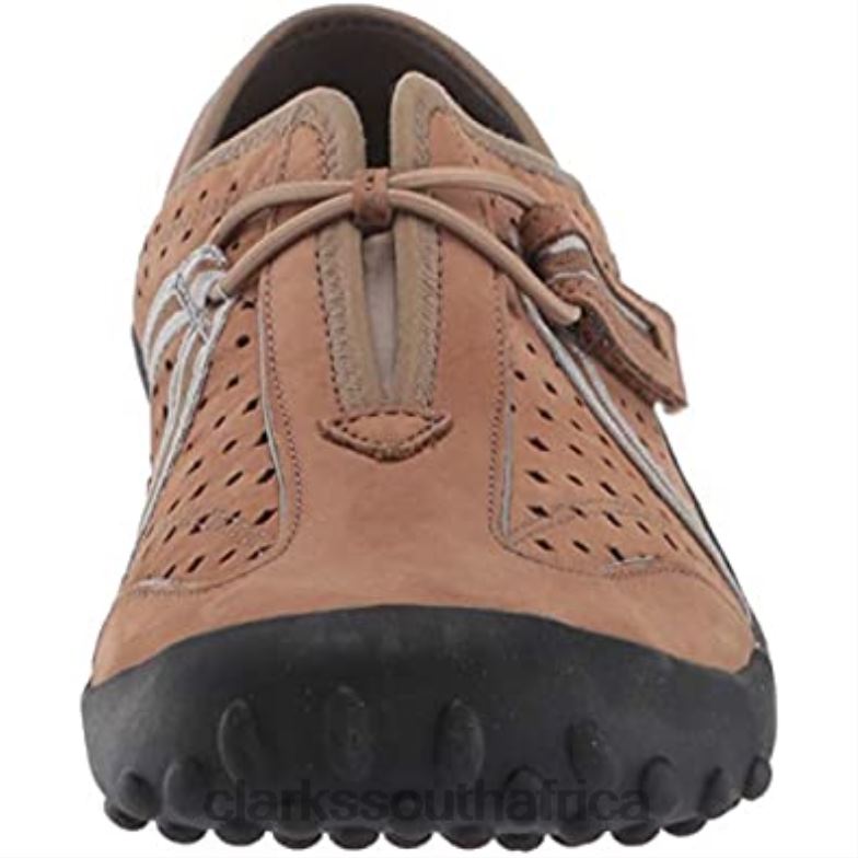 Clarks Brown Nubuck Women's Tequini Sneaker 840402233 Women Clarks Brown Nubuck