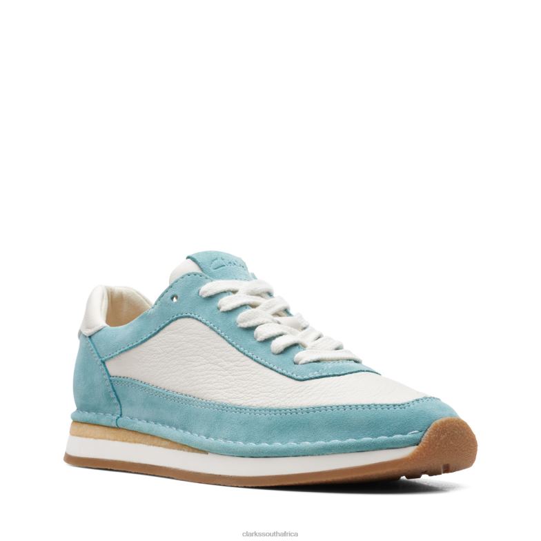 Clarks Craft Run Lace Turquoise Combi 840403330 Women Clarks Turquoise Combi