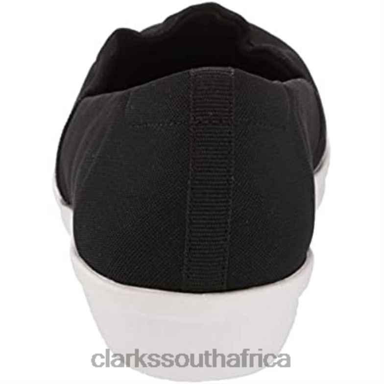 Clarks Women's Ayla Shine Sneaker Black Sparkle Textile 840402202 Women Clarks