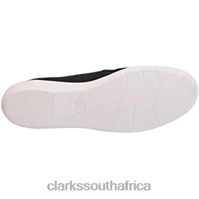 Clarks Women's Ayla Shine Sneaker Black Sparkle Textile 840402202 Women Clarks