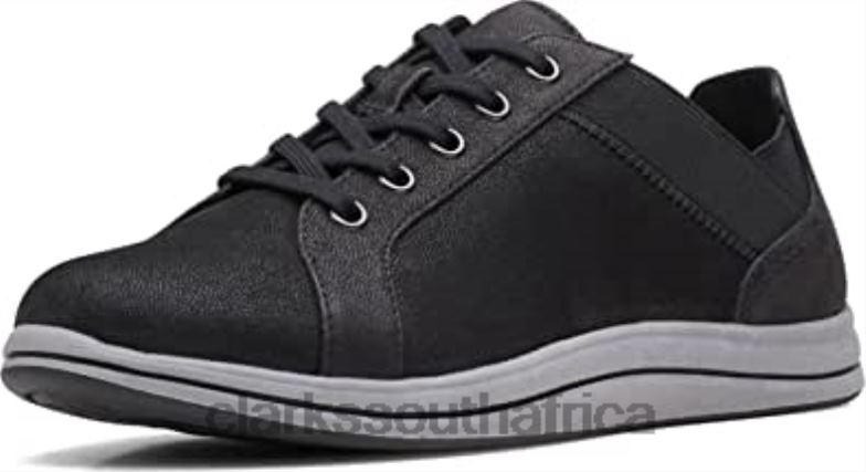 Clarks Women's Breeze Sky Sneaker Black Textile 84040618 Women Clarks Black Textile
