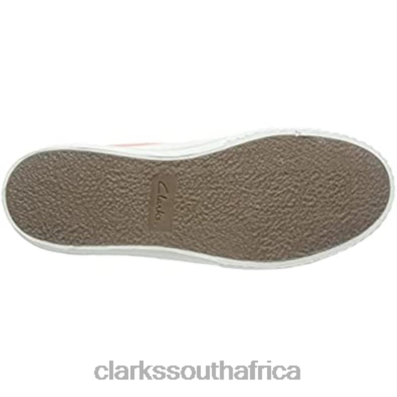 Clarks Women's Roxby Lace Sneaker Coral Canvas 84040306 Women Clarks Coral Canvas