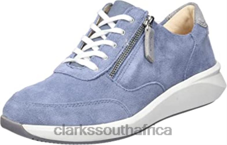 Denim Blue Sde Clarks Women's Un Rio Zip Sneaker 840402979 Women Clarks Denim Blue Sde