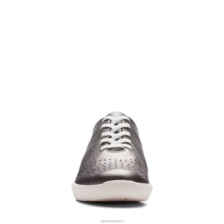 Kayleigh Aster Pewter Leather Clarks 840403262 Women Clarks Pewter Leather