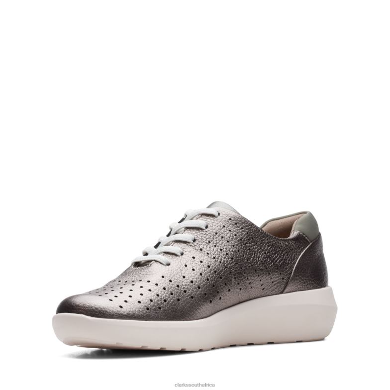 Kayleigh Aster Pewter Leather Clarks 840403262 Women Clarks Pewter Leather