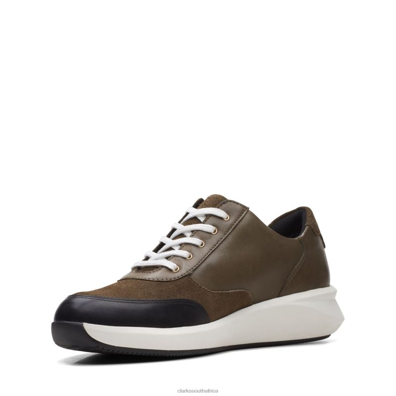 Un Rio Zip Clarks Dark Olive Lea 840403047 Women Clarks Dark Olive Lea