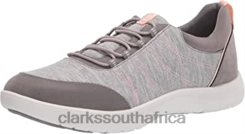 Women's Adella Holly Sneaker Grey Clarks 840402302 Women Clarks Grey