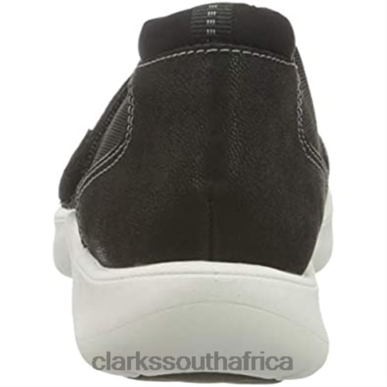 Women's Adella West Sneaker Black Textile Clarks 840402230 Women Clarks Black Textile