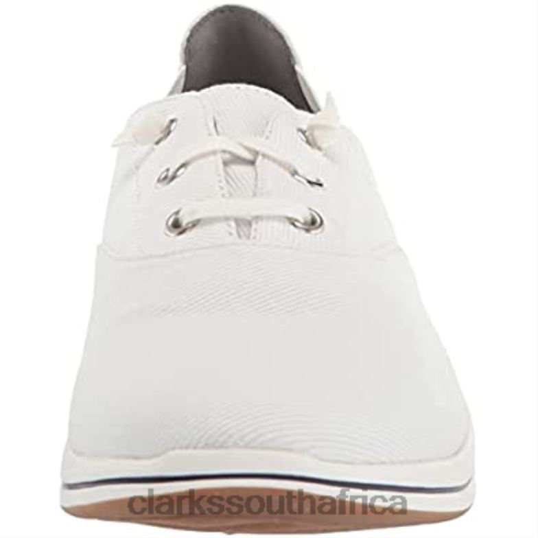 Women's Breeze Ave Sneaker White Canvas Clarks 840401646 Women Clarks