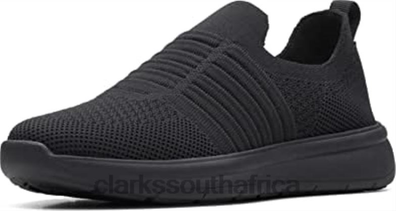 Women's Ezera Walk Sneaker Black Textile Clarks 84040366 Women Clarks Black Textile