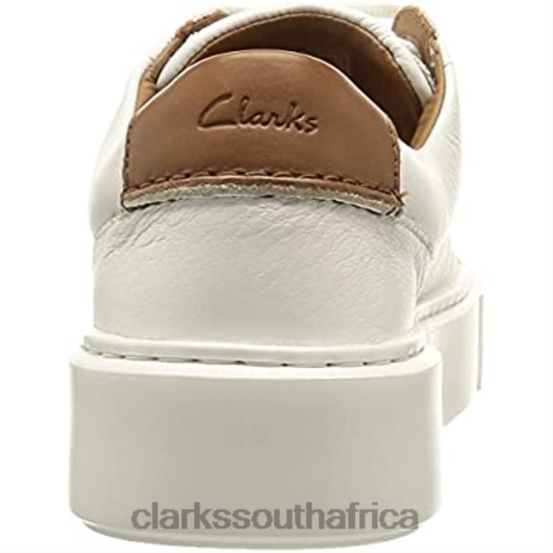 Women's Hero Lite Lace Sneaker Clarks White Leather 840402741 Women Clarks White Leather