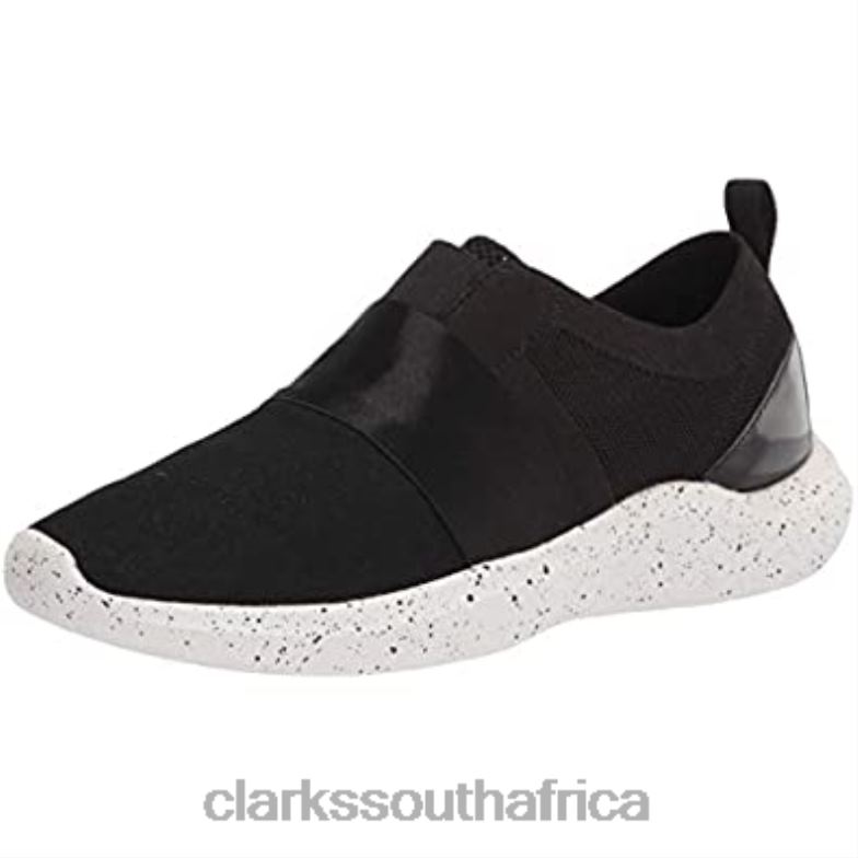 Women's Nova Lumis Sneaker Clarks Black Textile 840401071 Women Clarks Black Textile
