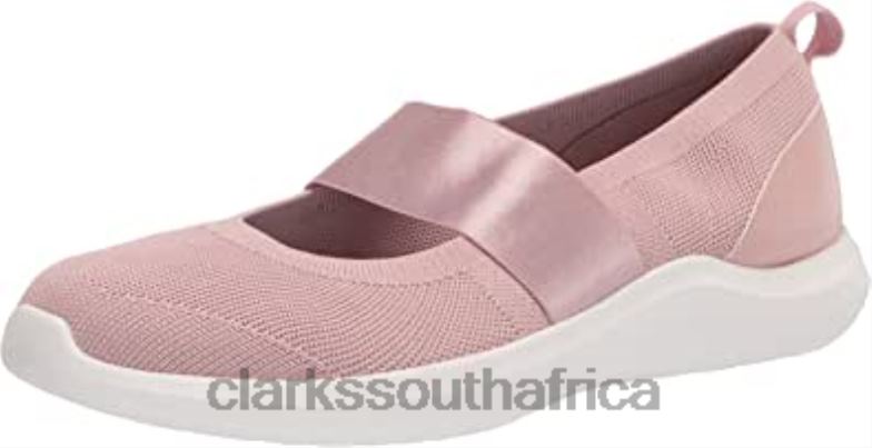 Women's Nova Sol Sneaker Clarks Dusty Pink Knit 840402501 Women Clarks