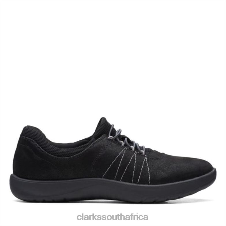 Adella Stroll Black/Black Black/Black Clarks 840406246 Women Clarks Black