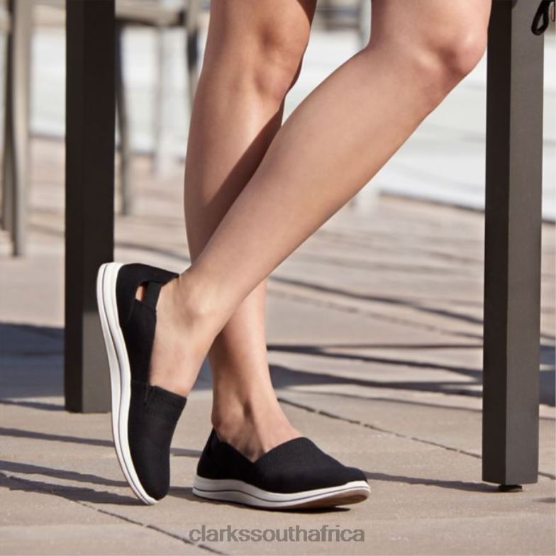 Black Clarks Breeze Step Black 840406419 Women Clarks Black