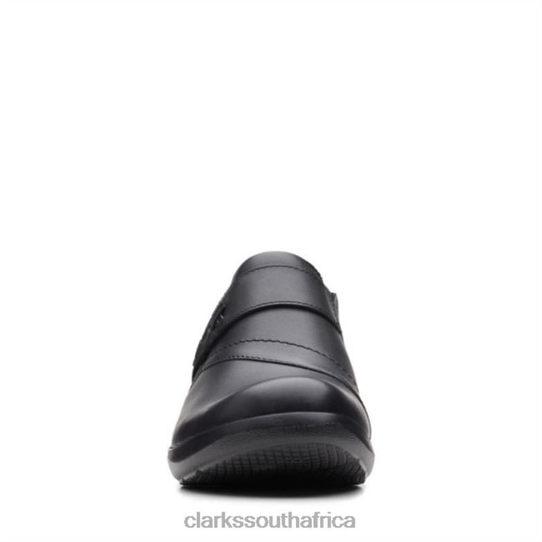 Black Leather Clarks Angie Pearl Black Leather 840406024 Women Clarks Black Leather