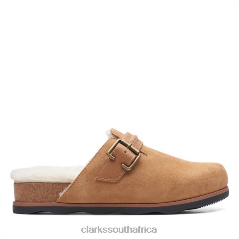 Brynn Slide Tan Suede Clarks Tan Suede 840406327 Women Clarks Tan Suede