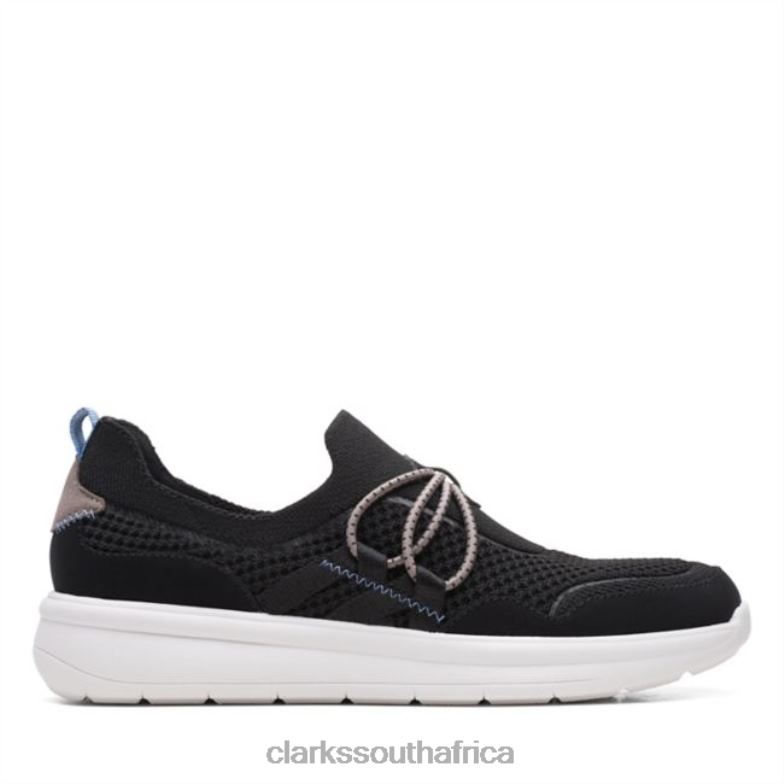 Clarks Black Combination Ezera Run Black Combination 840406337 Women Clarks Black Combination