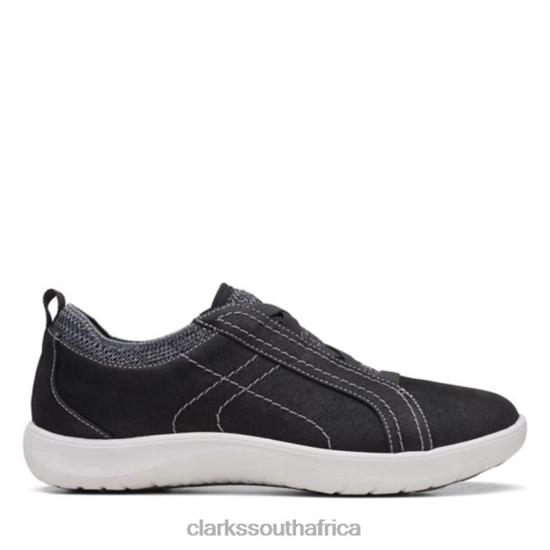 Clarks Black Textile Adella Trace Black Textile 840406353 Women Clarks Black Textile